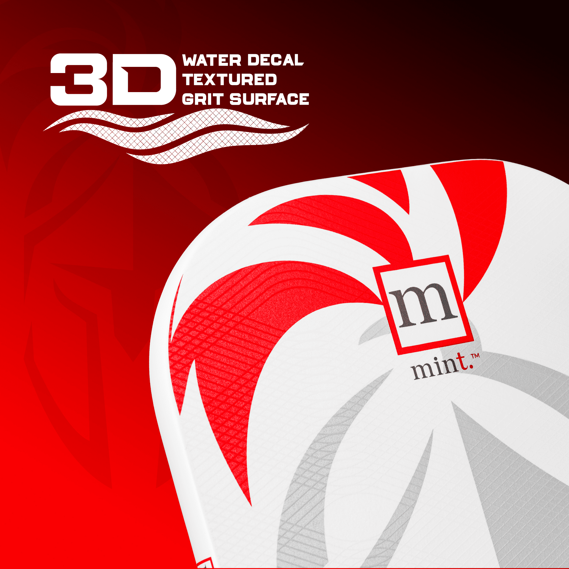Mint Sport Mon Mirroir Pickleball Paddle – 3K Carbon Kevlar Hybrid Face, 14mm Pickleball Paddle Polypropylene Honeycomb Core, Thermoformed Edgeless Design, USAPA Approved for Spin & Control