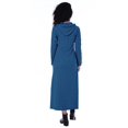 thumbnail image 4 of Moomaya Robe Maxi à Capuche à Manches Longues pour Femmes avec Poches, Décontractée, Longues Robes, 4 of 6