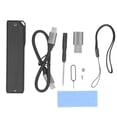 thumbnail image 2 of NVME SSD Endosure, 20Gbps M.2 To Type C NVMe SSD Enclosure ASM2364 With USB Adaptor For 2260 2280 SSD, 2 of 8