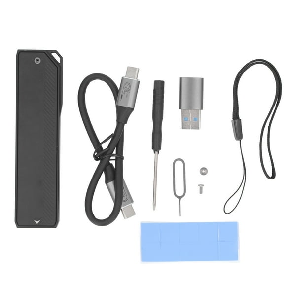 ZOUSSIQI M.2 to Type C NVMe SSD Enclosure 20Gbps 4TB Storage Expansion ASM2364 M.2 to USB NVMe External SSD Enclosure for 2230 2242 2260 2280 SSD EL225#45205