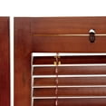 thumbnail image 4 of Oriental Furniture 6 ft. Tall Adjustable Shutter Room Divider Walnut 6 Panel, 4 of 6