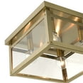 thumbnail image 3 of Livex Lighting - Milford - 4 Light Square Flush Mount In Shabby Chic Style-6, 3 of 11