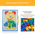 thumbnail image 3 of Juego De 296 Piezas De Cuentas De Uñas De Setas De Grano, Juegos De Rompecabezas 3D, Tablero De Rompecabezas Para Niños, Juguetes Educativos Para Niños Speravity FN002294-00, 3 of 4