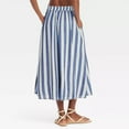 thumbnail image 6 of Kaemgyyd Women's Wide Leg Capri Pants High Waist Palazzo Pants Striped Flowy Trousers Casual Loose Cropped Pants, 6 of 6
