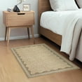 thumbnail image 3 of FairOnly Brown Modern Solid Color 2'x3'Entrance Rug Non Slip Low Pile Doormat for Kitchen Bathroom, 3 of 6