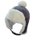 thumbnail image 1 of Trapper Hat Thick Adjustable Ear Flaps Unisex Trooper Cap Winter Hat for Kids, 1 of 10