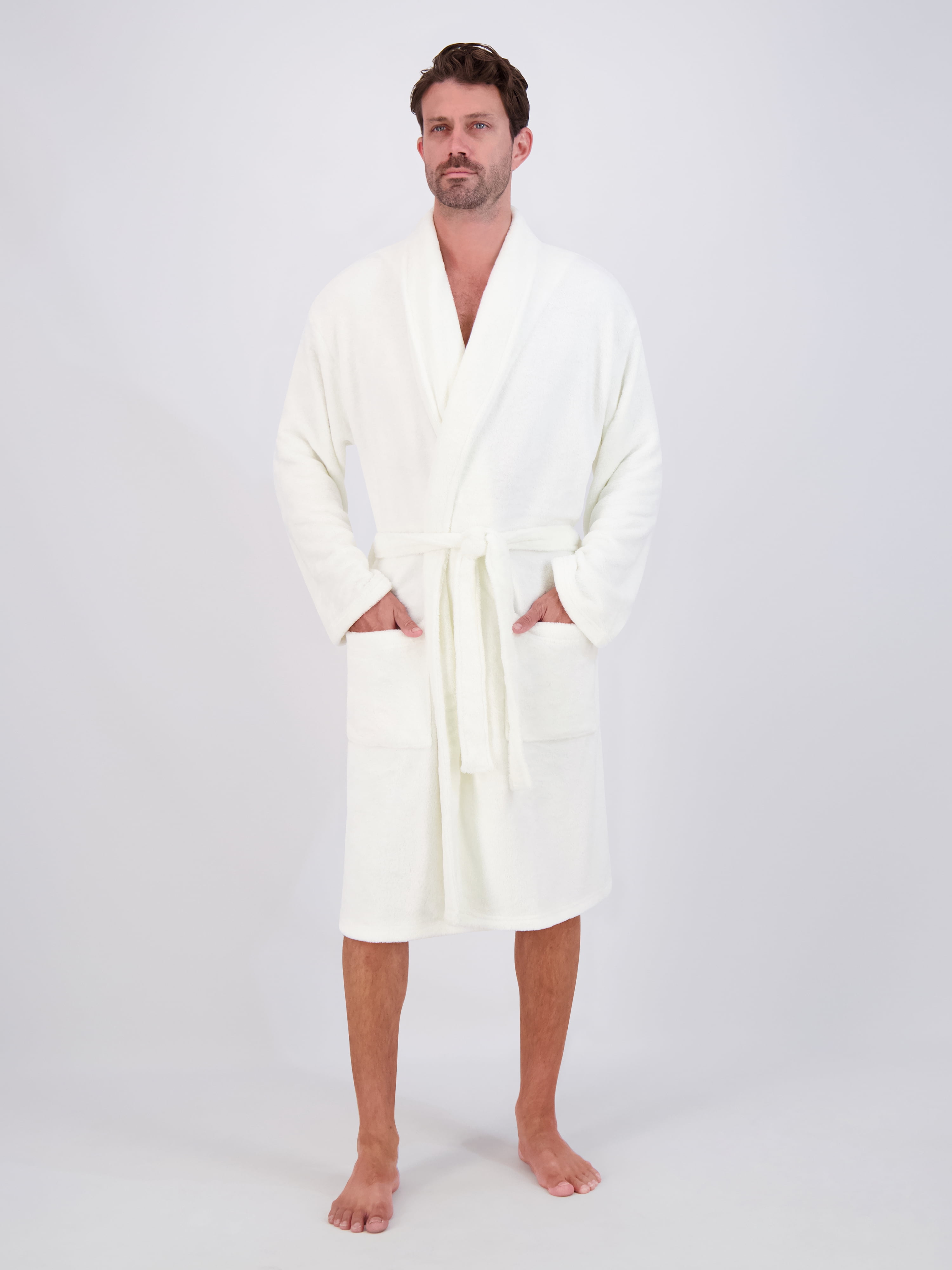 Hanes Men's Plush Cozy Fleece Robe
