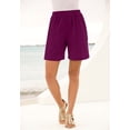thumbnail image 3 of Roaman's Women's Plus Size Petite Plus Size Soft Knit Pull-On Short, 3 of 5