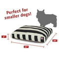 thumbnail image 3 of Majestic Pet | Vertical Stripe Shredded Memory Foam Rectangle Pet Bed For Dogs, Removable Cover, Black, Small, 3 of 6