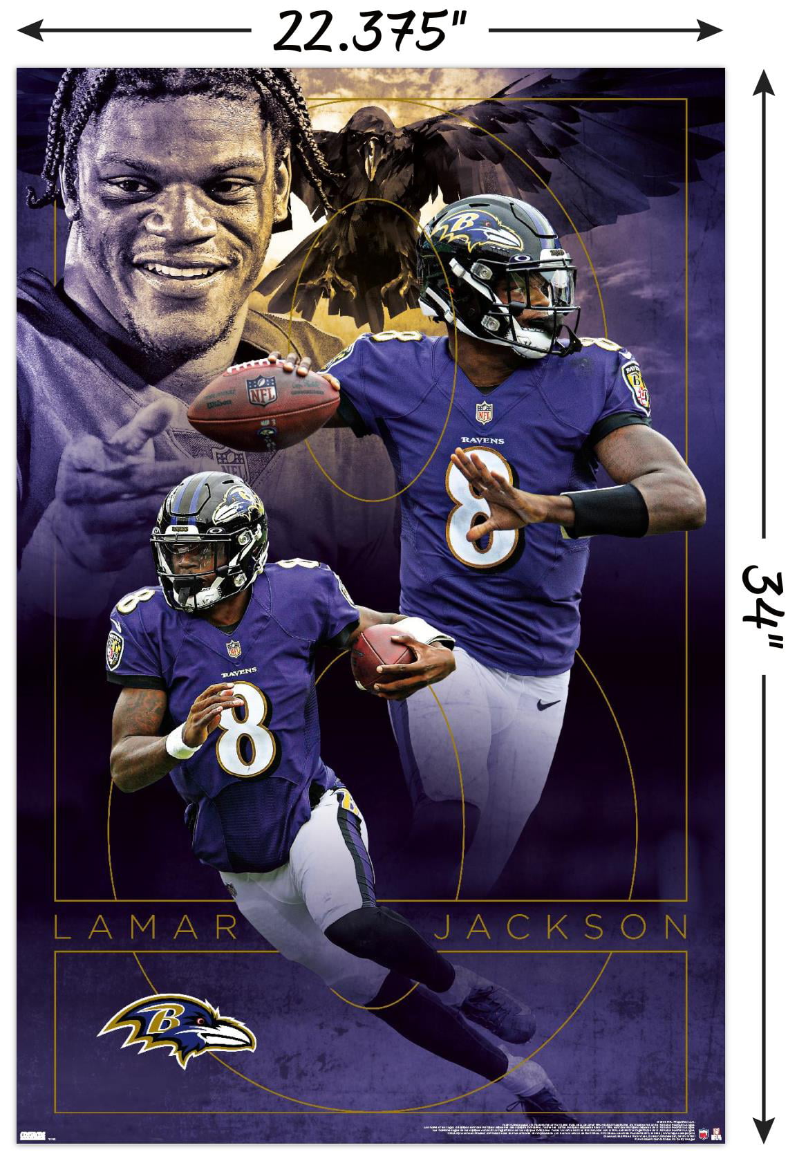 Lamar Jackson Baltimore Ravens NFL Enamel Pin – Unique3ree
