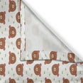 thumbnail image 3 of Ambesonne Animal Kitchen Curtains, Bear and Bee Cartoon, 55"x39", Multicolor, 3 of 3