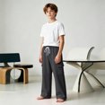 thumbnail image 5 of Glisme Big Boys Sweatpants Athletic Pants Wide Leg With Pockets And Drawstring Fall Casual Boys Baggy Trousers Size 7-8 Y, 5 of 9
