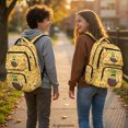thumbnail image 3 of FUIALDOLG Water Resistant Book Bag for Middle School Back to School, Polyester Adjustable Straps Kids Backpack, Pineapple Texture, 3 of 9