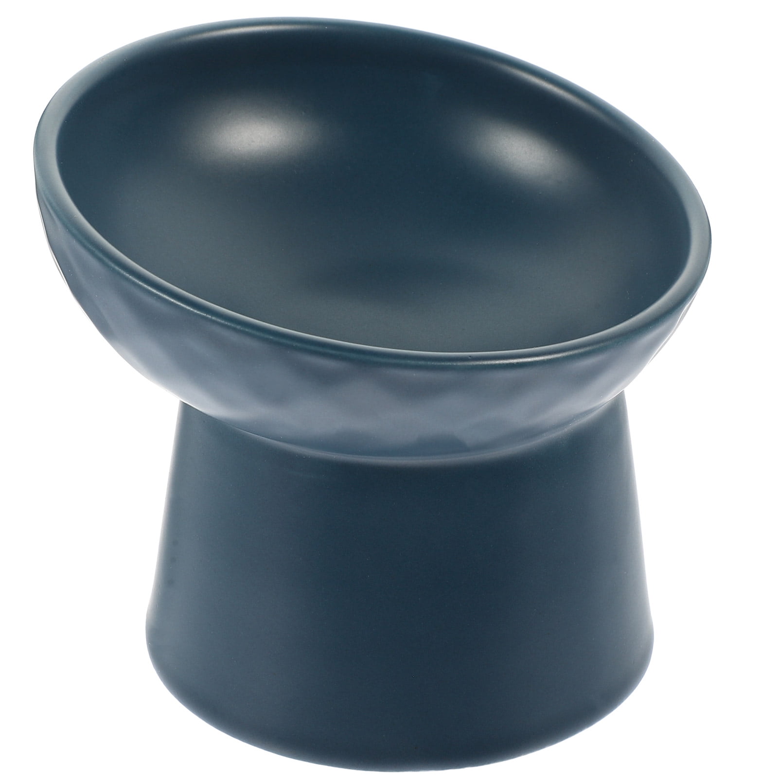 PBPBOX Indoor Pet Bowl Cat Bowl Ceramic Navy 1Pack
