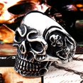 thumbnail image 4 of YAZI Home Genuine Stainless Steel Ring Jewelry for Men Fashion Punk Biker Skull Rings, 4 of 12