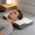 thumbnail image 5 of Orthopedic Memory Foam Pillow with Washable Cover,Wing Shaped Neck Support Pillow for Sleeping,Slow Rebound Cervical Pillow for Pain Relief,Breathable Ergonomic Bed Pillow for Side Back Sleeper, 5 of 6
