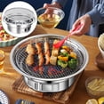 thumbnail image 2 of Stainless Steel Grill Barbecue Tray Grills Home Barbecue Oven Grill Roasting Meat Tools - Without Rack Without Plate Rack, 2 of 8