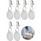 thumbnail image 1 of 6 pcs Tablecloth Clips, Tablecloth Weights Hangers, Curtain Marble Teardrop Shape Metal Clip Tablecloth Hanger, Stone Table, 1 of 5
