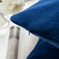 thumbnail image 5 of Phantoscope Soft Silky Velvet Series Decorative Throw Pillow, 12" x 20", Navy, 1 Pack, 5 of 7