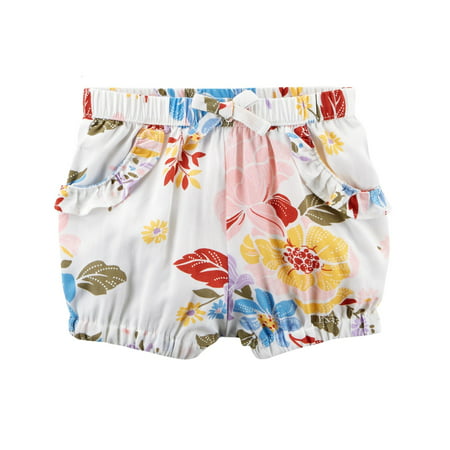 Carter's - Carter's Baby Girls' Floral Pull-On Bubble Shorts - Walmart.com