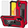 thumbnail image 1 of IBAOLE Compatible with Huawei P30 Lite Case and Tempered Glass Screen Protector Cover Stand Ring Holder Kickstand Cell Accessories Phone Cases for Hawaii P30Lite P 30 30Lite Women Men RedRed-, 1 of 8