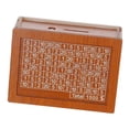 thumbnail image 4 of Alcancía de madera para ahorrar dinero, decoración del hogar, estuche de almacenamiento con objetivo de ahorro Puede almacenarse 1000 USD, 4 of 9