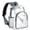 Gray, variant on Tear Resistant Clear PVC Backpack with Ergonomic Grey Foam Shoulder Straps, Ample Storage Rucksack for Sunglasses, Handheld Consoles & Outdoor Kits, Flexible Carry Pack for Sports Stadiums, Campsite