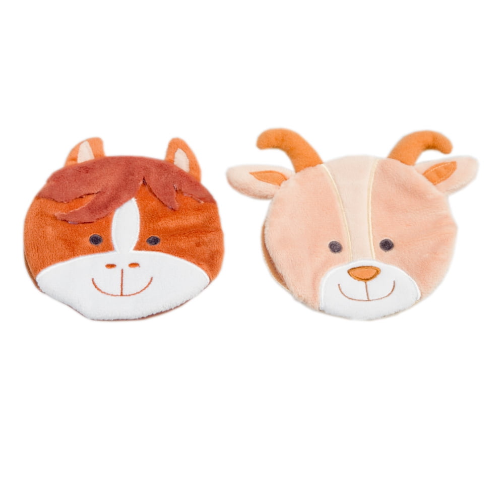 Ouchies Reusable Horse & Goat Plush Ice Pack 2/Pack For Kids