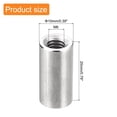 thumbnail image 2 of Écrou de Soudure Rond M6x10x20mm pour Support de Lampe Table en Verre, Argent, 2 of 5