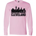thumbnail image 3 of Inktastic Cleveland Skyline Grunge Long Sleeve T-Shirt, 3 of 5