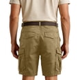 thumbnail image 6 of Cargo Shorts for Men Relaxed fit Elastic Waist Athletic Work Shorts Summer Lightweight Hiking Shorts Multi Pockets,XXL,#03 Khaki, 6 of 6