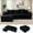 100" Black, variant on Timbernest 127" Modular Sectional Sofa, L Shaped Cloud Couch for Living Room, 4-Seat, No Assembly Required, Black