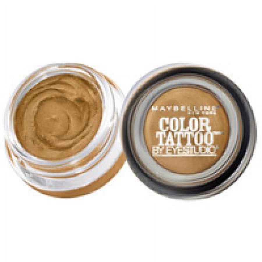 Maybelline New York Eyestudio ColorTattoo 24HR Cream Gel Eye Shadow, Bold Gold, 0.14 oz - image 2 of 2