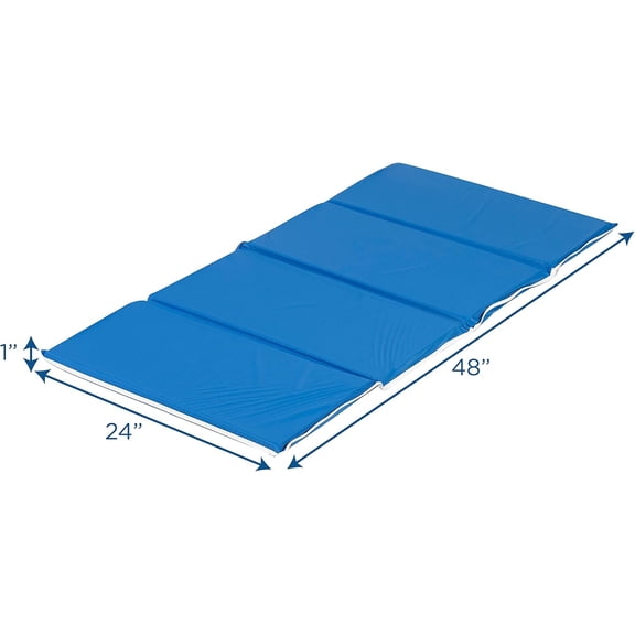 Tough Duty Toddler Nap Mats, 1 inch Thick Folding Sleeping Pad for Preschools and Daycares