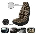 thumbnail image 5 of Yuyamidu Leopard Car Seat Covers Front Seats Anti-Slip Back Fabric Waterproof Car Seat Cover Easy to Install Stretch Polyester Fabric Cover Universal Fit for Most Vehicle, 5 of 7