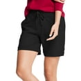 thumbnail image 1 of Hanes Short Bermuda en Molleton Français pour Femmes, m, Noir, 1 of 3