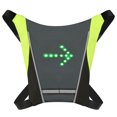 thumbnail image 4 of Dodocool LED Turn Signal Bike Pack USB Rechargeable Reflective Vest Backpack with Direction Indicator Safety LED Backpack Wireless Remote Control Bicycle Bag Sports Vest Ultralight Riding Bag, 4 of 7