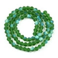 thumbnail image 2 of Imitate Austrian Bicone Frosted Glass Beads Strands Grade AA Faceted Green 2.9~3.3x2.5mm Hole: 0.7mm 135~140pcs/strand 38~40cm, 2 of 3