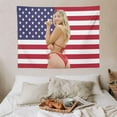 thumbnail image 5 of Madelyn Star Cline Tapestry Pink American Flag Wall Hanging College Dorm Decor Room Poster For Bedroom Living Room Gifts, 5 of 21