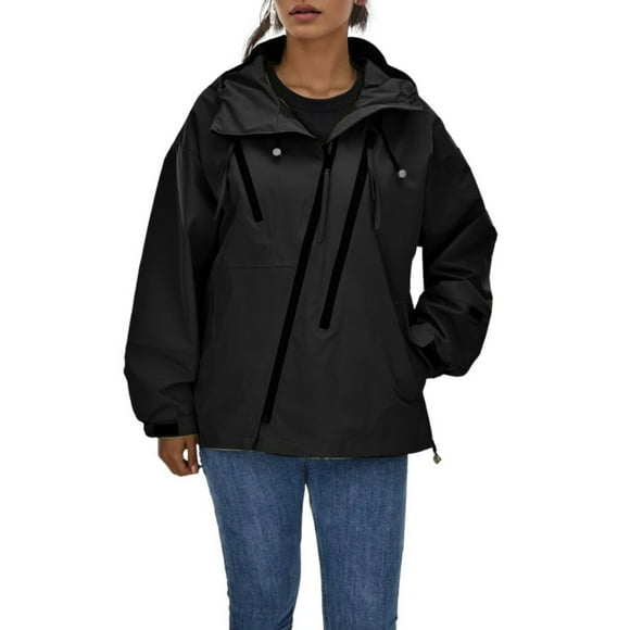 NLLSHGJ Softshell Jacket Women Female Pure Color Autumn Winter Outdoor Mountain Jacket Loose Large Size Casual Jacket Windproof Couple Mountaineering Coat Windbreaker