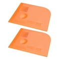 thumbnail image 6 of Plastic Scraper Putty Spatula Spreader Smoothing Tool for Paint Wall Treatment Windshield 5.5" Orange 2 Pcs, 6 of 6
