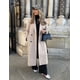 thumbnail image 3 of Gabardina Pea Coat Flygo para mujer con doble botonadura, color avena, 3 of 7