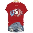 thumbnail image 5 of WUANDIXFA 250 Years America Shirt 250 Years American Flag Shirt for Women 250th Anniversary USA T Shirt Independence Day Shirts Tops Red,XL, 5 of 6