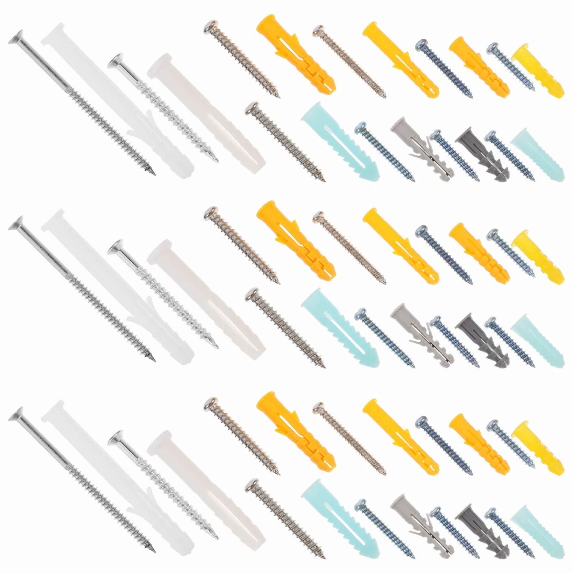 PRIME - Wall Anchor Kit Drywall Drill Bit Screw Assortment Kit Screws Assortment