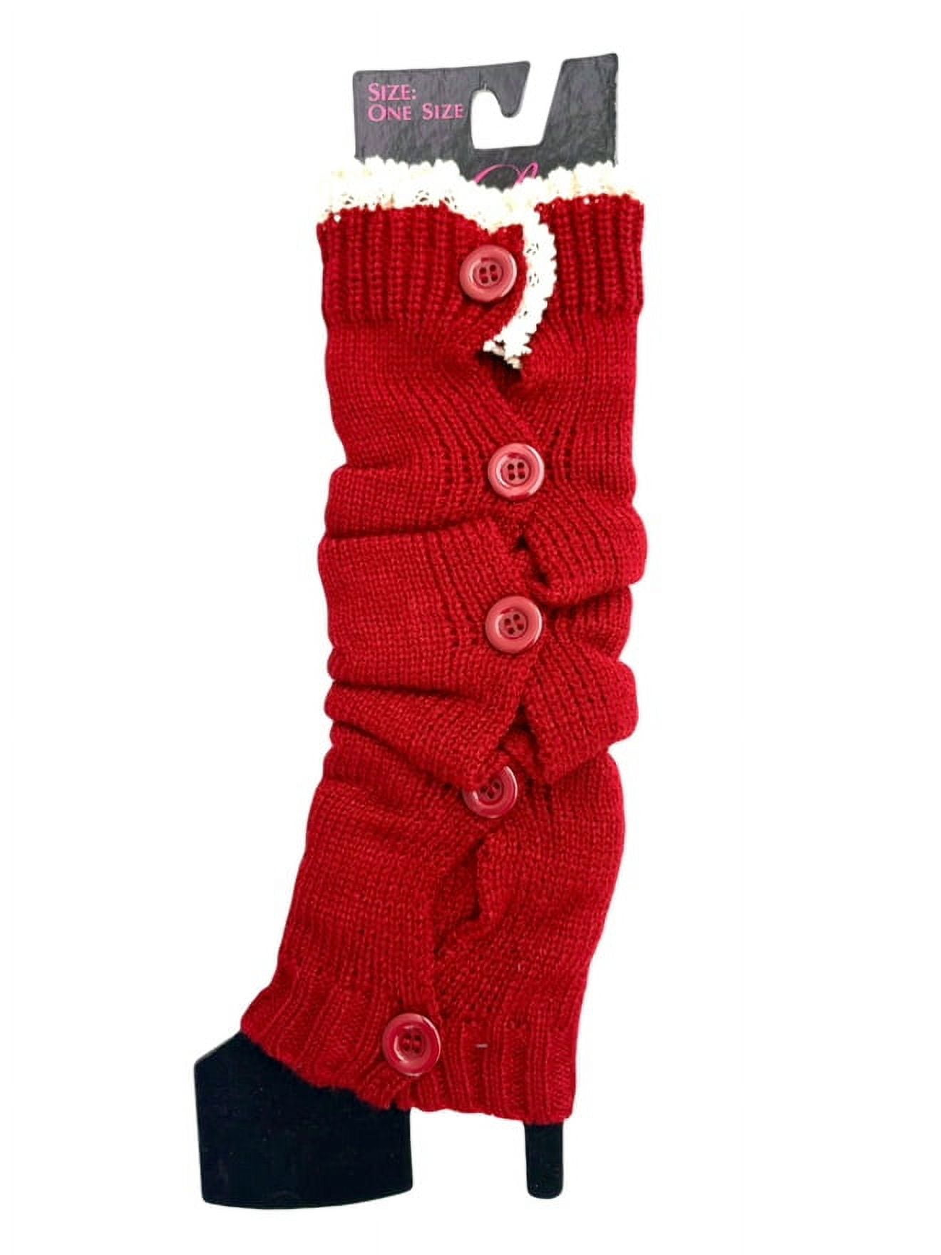 TeeHee Women's Extra Long Knitted Knee Boot Warm Leg Warmers