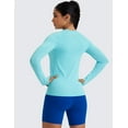 thumbnail image 2 of CRZ YOGA Seamless Long Sleeve Shirts for Women Workout Athletic Running Yoga Tops Breathable Tshirt, 2 of 5