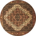 thumbnail image 1 of Ahgly Company Indoor Round Persian Brown Traditional Area Rugs, 7' Round, 1 of 4