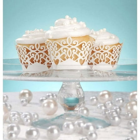 24Pc Pearl Finish Laser Cupcake Wrap