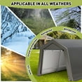 thumbnail image 4 of Danolapsi Outdoor Storage Shelter 6x6x7 ft Portable Shed Heavy Duty Waterproof Storage Tent Sheds with Roll-up Zipper Door,for Motorcycle,Bike,Garden Tools, 4 of 7