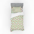 thumbnail image 1 of Ambesonne Vintage Bedding Set 3 Pcs, Doodle Style Pineapple, Twin XL, Dark Coral Pale Blue, 1 of 3